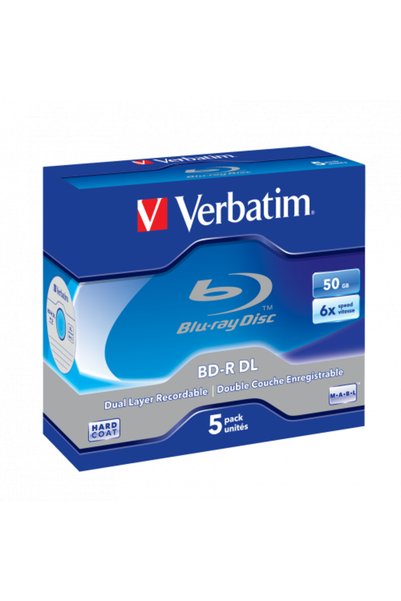 Verbatim Δίσκος Blu-ray DL εγγράψιμος, μέγιστη ταχύτητα εγγραφής 6x, 50GB, 1 ...
