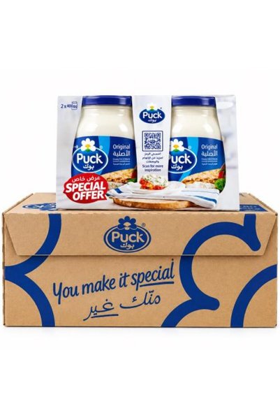 Puck جبنة أصلية قابلة للدهن في علبة 900 جرام