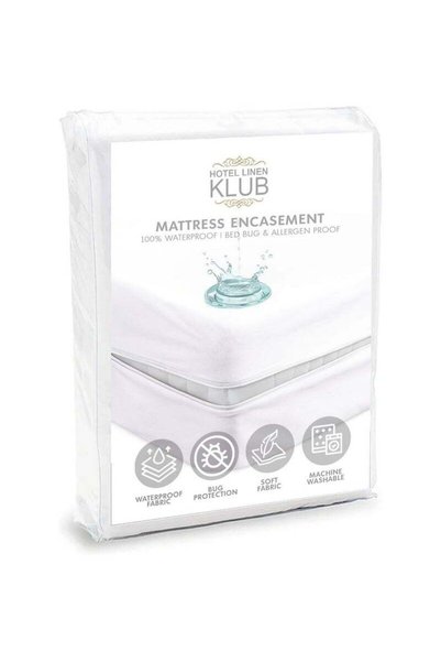 Generic Hotel Linen Klub Mattress Encasement (Mattress Cover) - 1PC Waterproo...