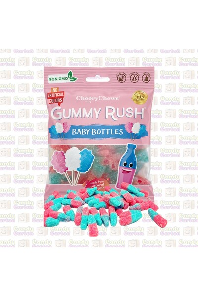 GUMMY RUSH جيمي راش بنكهة العلكة وحلوى شعر البنات 90جرام مستورد تركيا Baby Bo...