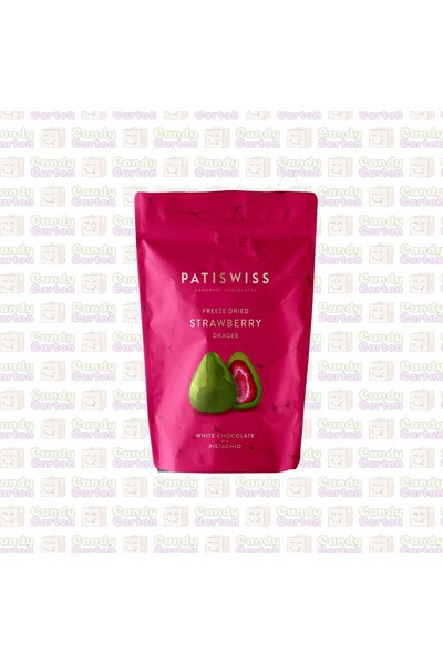 Patiswiss باتيسويس شوكولاتة بيضاء بالفستق والفراولة المجففة بالفستق 80 جرام -...