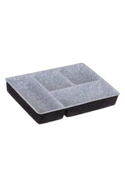 UNIC Plastic and Felt Drawer Organizer with 4 Compartments 30x22x4.5cm