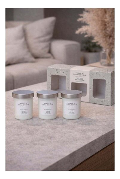 Generic French Connection Jar Candle Scented Gift Set of 3 - 64G each, Shea B...