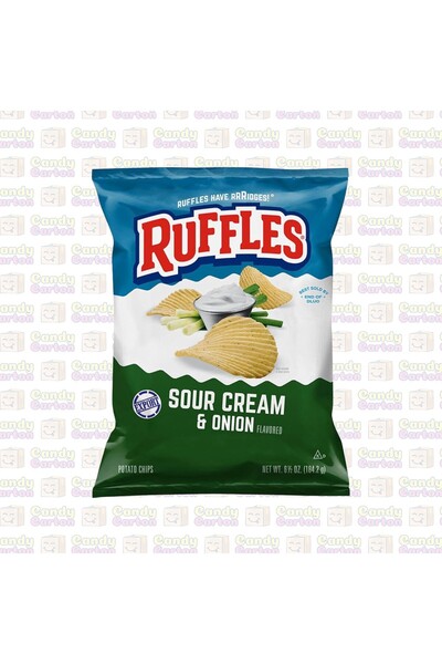 Ruffles رافلز رقائق بطاطس بنكهة الكريما الحامضة والبصل 184.2 مستورد امريكا