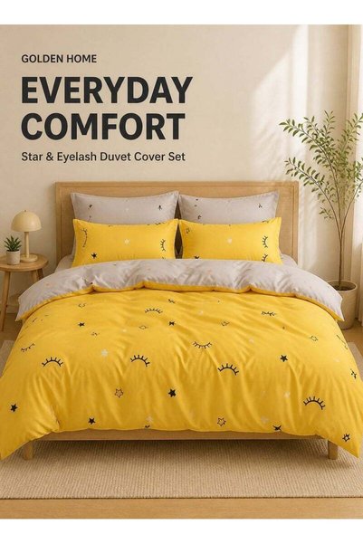 Generic GOLDEN HOME 6 Piece King/Queen/Single size, striped pattern duvet cov...