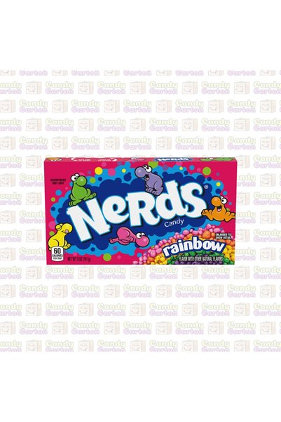 Nerds حلوى نيردز ونكا رينبو نيردز، 141 جرام، فواكه مشكلة Wonka