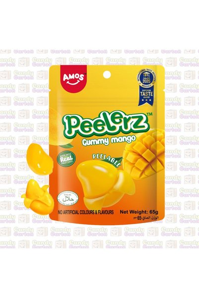 Amos اموس بيليرز جمي مانجو جيلي قابلة للتقشير 65 جرام مستورد الصين Peelerz gu...
