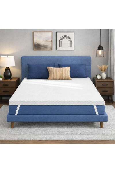 Generic Rexal Home Reversible 5 cm Gel-Infused Memory Foam Mattress Topper – ...