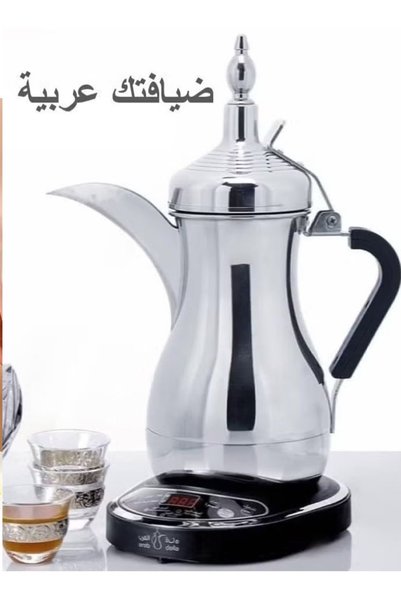 Generic Brand 600ml Saudi Electric Coffee Pot - Stainless Steel, Precise Temp...