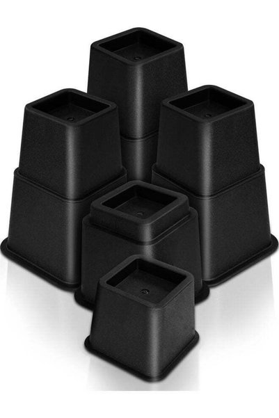 Generic HOMESTAR Adjustable Bed Risers 3, 5 Inch – Heavy Duty Furniture Riser...