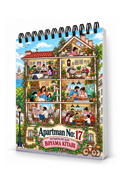 Pembe Yayınevi Mandala Boyama Kitabı - Yetişkinler İçin Boyama Sayfaları - Apartman No17