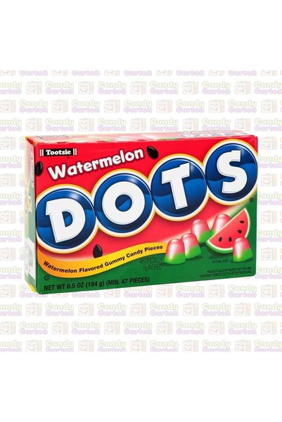 Tootsie توتسي دوتس حلوى بطيخ 184 جرام مستورد امريكا DOTS Watermelon Flavored ...