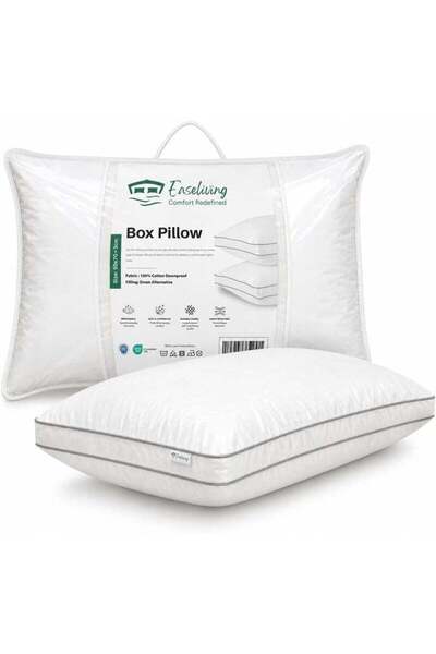 Generic Easeliving Premium Hotel Collection Box Pillow for Sleeping – Firm Ba...