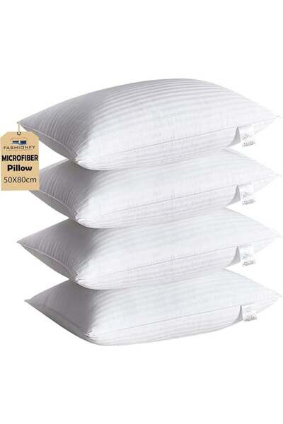 Generic FASHIONFY King Size Microfiber Bed Pillows Set of 4 - Soft and Suppor...