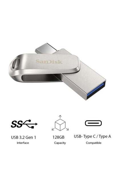 Generic sandisk 128GB Ultra Dual Drive with 400MB/s read speeds Luxe USB Type...