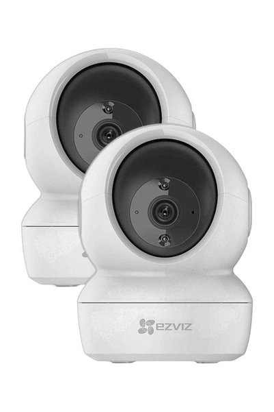Generic EZVIZ C6N (Pack of 2) Wi-Fi 2MP 1080P Smart Home Security Camera, White