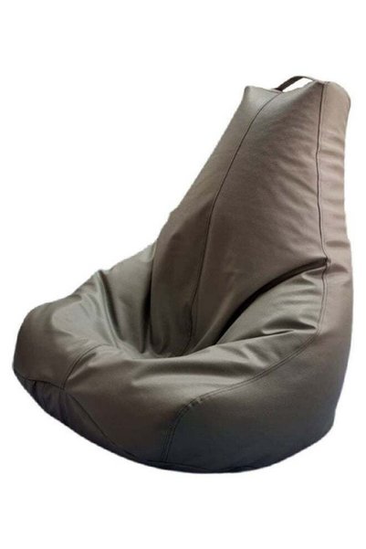 Generic Luxe Decora PVC Tear Drop Bean Bag Grey 110cm