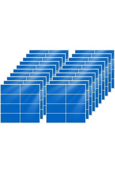 GENERAL Rectangular blue self-adhesive labels 40x19mm 160 pieces