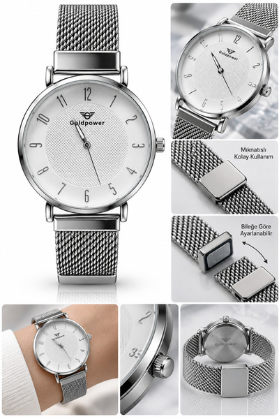 Goldpower Wicker Magnet Wristwatch