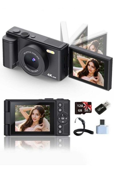 Generic Makrystorm 4K Digital Camera for Photography, 64MP Autofocus Vlogging...