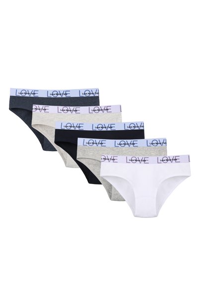Donella 5-Pack Sports Rubber Youth Girls Underwear