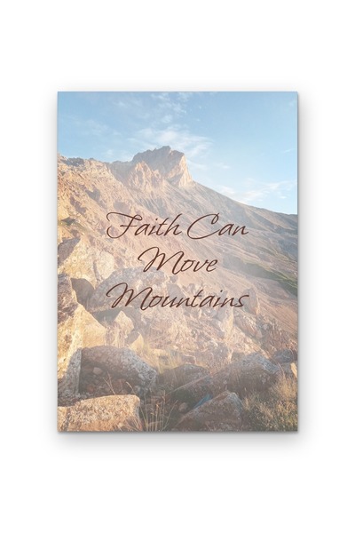 OEM Poster Carton 250g A4 Credinta Poate Muta Muntii, Decor perete inspiratio...