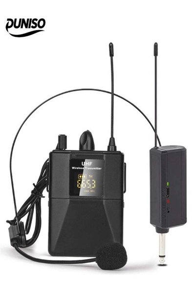 Generic DUNISO Wireless Headset Microphone,Lavalier Lapel Mic，Equipped With a...