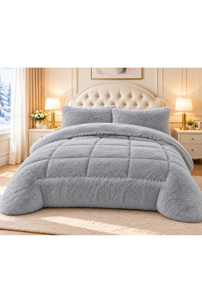 CHIRASO Fluffy Cocolino Comforter Set, 3 Pcs, 200x230 cm, 4 kg, 2 Pillowcases...