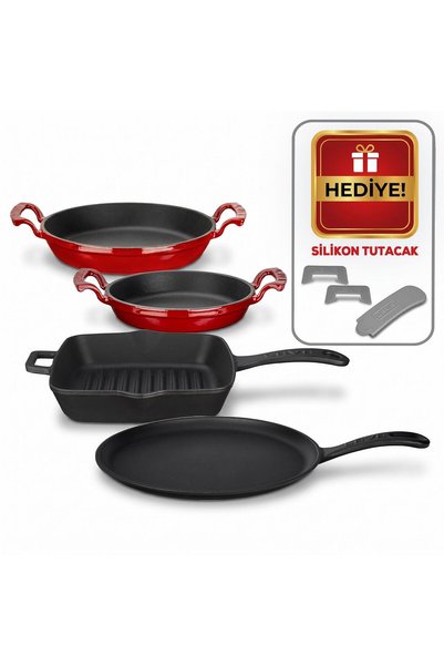 Lava Döküm Breakfast Set 4-Piece Breakfast Master Set 1