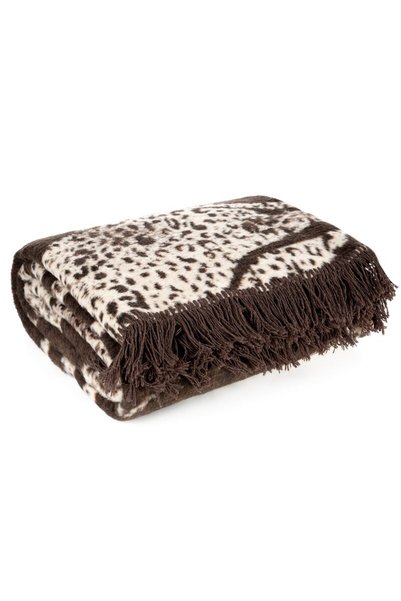 Eurofirany Patura Cuvertura Versatila Colectia Eva Minge Imprimeu Leopard Ani...
