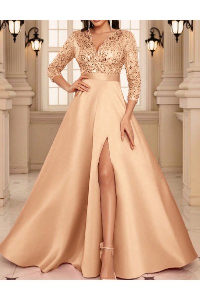 Evendi Rochie lunga, Crem