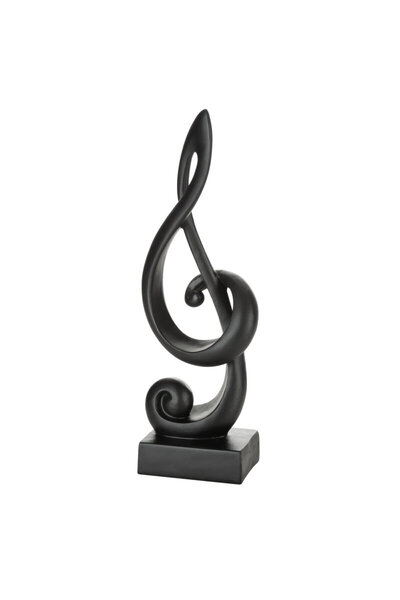 Eurofirany Figurina decorativa, Eurofirany, Sonik 05, cheie sol, neagra, 13x9...