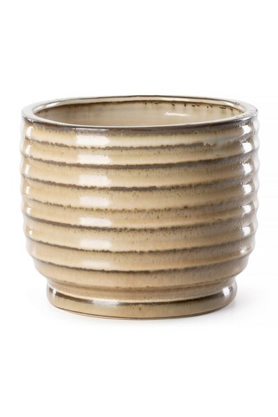 Eurofirany Ghiveci decorativ, ceramica, 19x15cm, jasnobrazowy