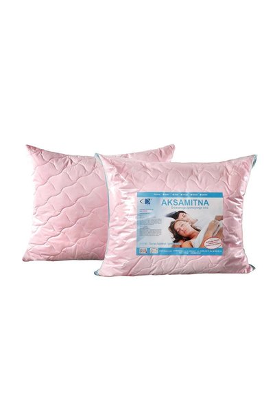AMW Perna antialergica 40x40 Roz catifea 100% microfibra