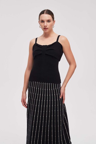 mica Strappy Knot Detail Top