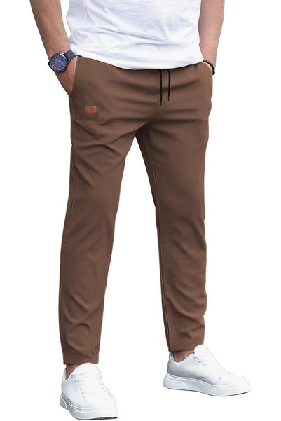 OtherMax Pantaloni bărbătești Chino Jogger Dresy din bumbac Confortabili Leje...
