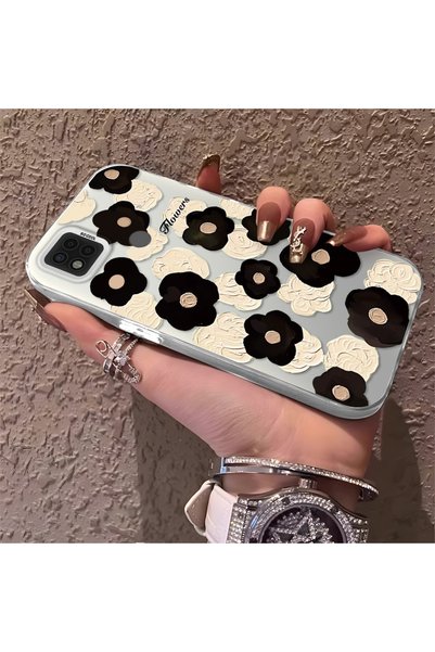 CHICASELUX حافظة مطبوعة على شكل زهرة متوافقة مع Poco C31، تدوم طويلاً، أنيقة