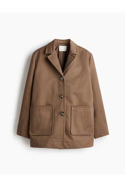 Evendi Oversized Jacket, Brown