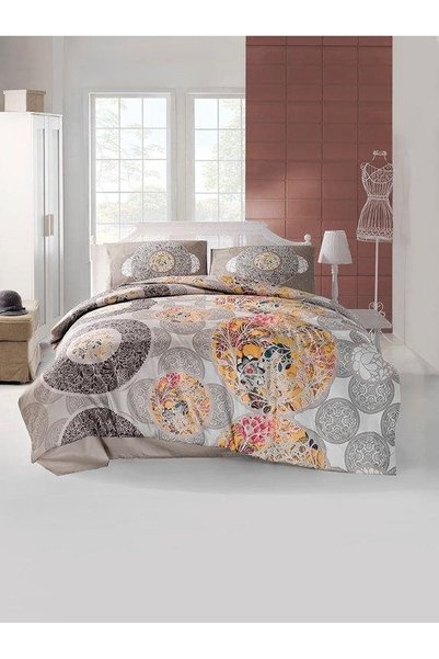 Faro Set lenjerie de pat, Faro, Valentini Izem, bumbac satinat, 220x200cm, ma...