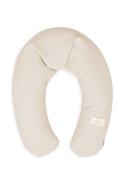 BabyMatex Pernă de poziționare Relax Muslin Prestige Waffle 190 cm Bej, pentr...