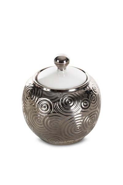 Eurofirany Bol decorativ ALTEA, argintiu, 10x11cm