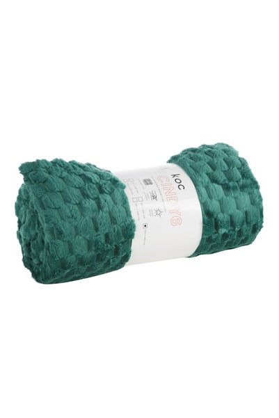 Design 91 Patura din microfibra Design 91, 200x220cm, verde inchis, model Cin...