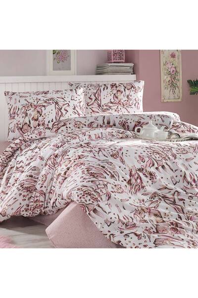 Darymex Set lenjerie de pat, Darymex, 200x220cm, 2 perne 70x80cm, bumbac, roz