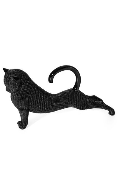 Eurofirany Figurina decorativa, 28x8cm, neagra, set din rasina poliestrogenica