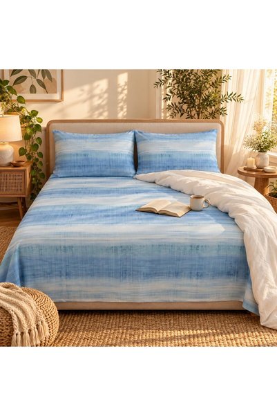 Generic Turkish Style King Size Flat Bedsheet Set, 3 Pieces, 260 x 240 cm, 1 ...