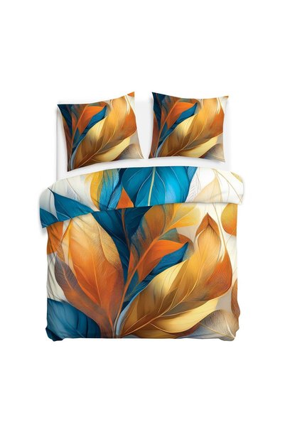 Darymex Set lenjerie de pat Darymex, 220x200cm + 2x70x80cm, satin, imprimeu d...