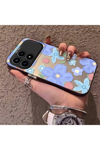 CHICASELUX حافظة متوافقة مع Redmi K90 5G بنمط زهرة الفراولة، واقية، للاستخدام...