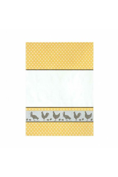Zwoltex Laveta de bucatarie 50x70 Folk galben cocos mazare 8639/4 Zwolex