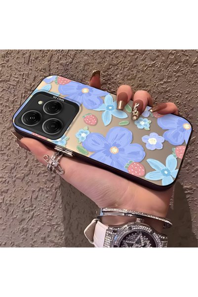 CHICASELUX حافظة تكنو سبارك 20 برو 4G/5G متوافقة مع نمط زهرة الفراولة، واقية،...