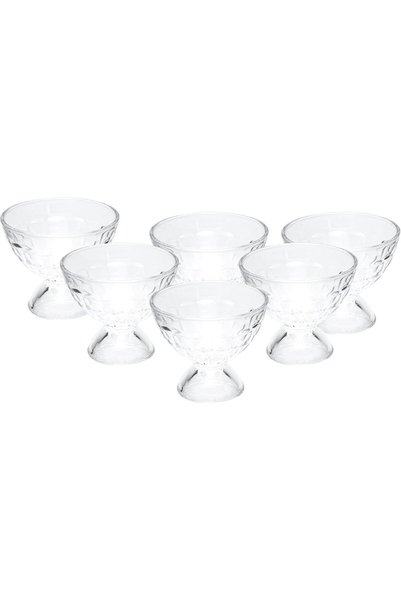 Cuisine Art 140ml Transparent Glass Dessert Bowls, Set of 6